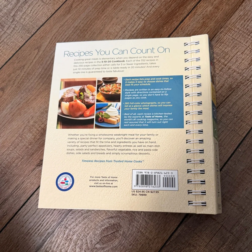 Taste of Home 5-10-20 Cookbook - Vibrant Colors
